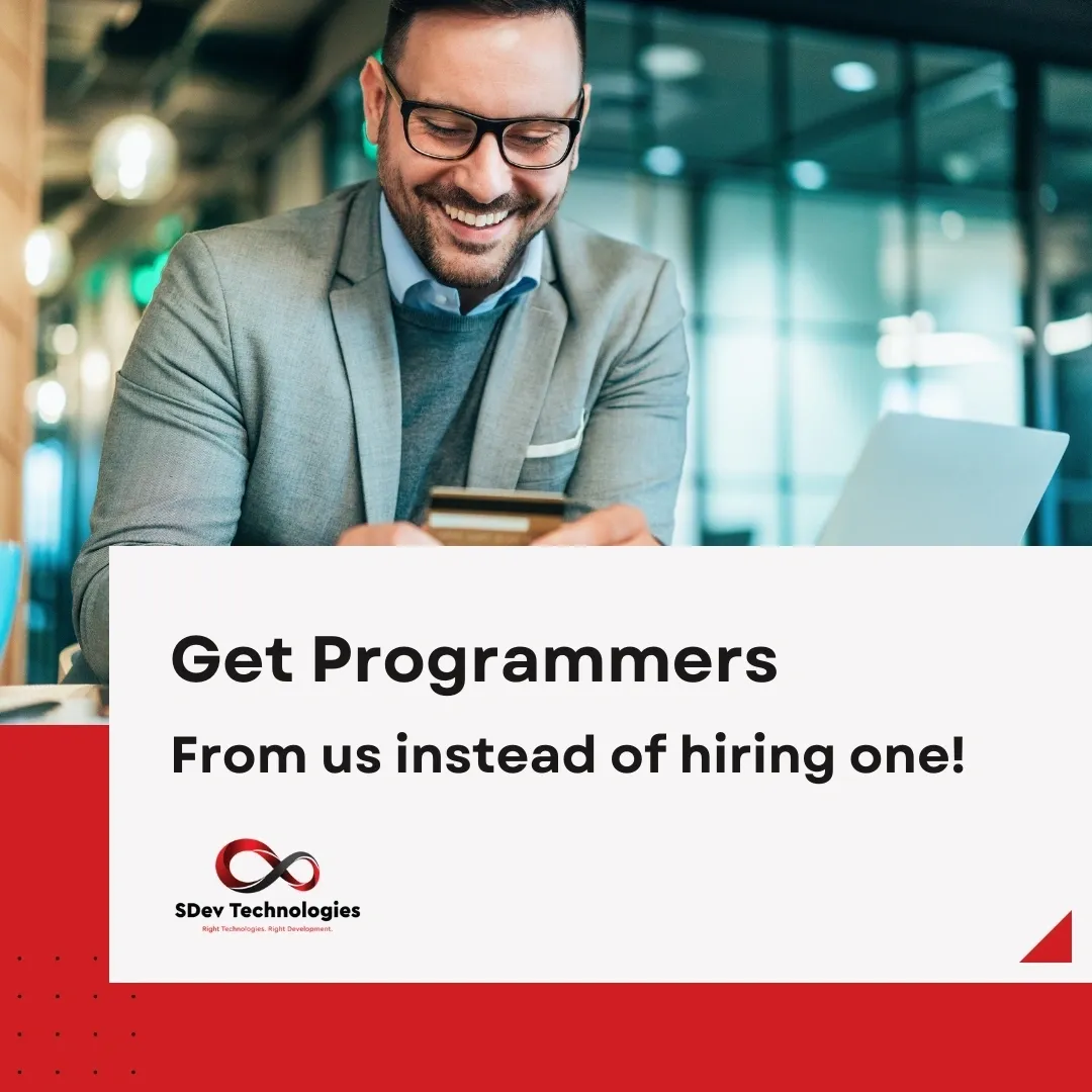 Get Programmers from us instead of Hiring one!